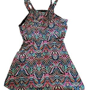 Colorful Patterned Swimsuit Top